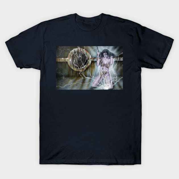 Lightning girl T-Shirt by calibos